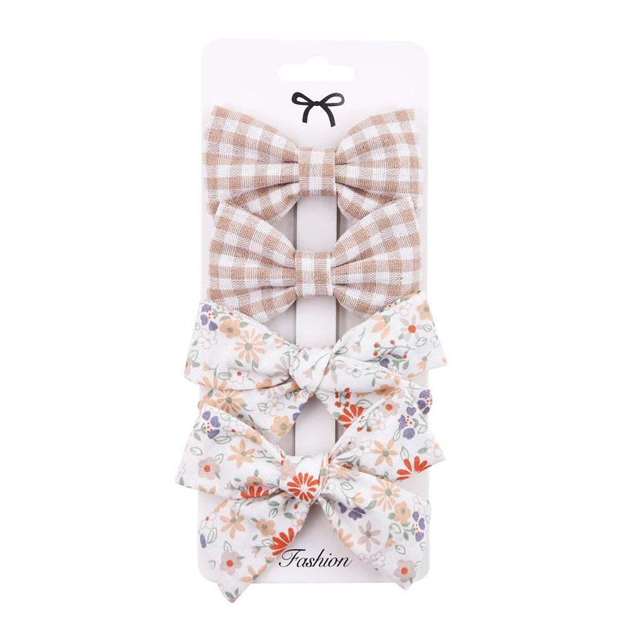 Leopard Dot Bowknot Hair Clip Set, product view 12