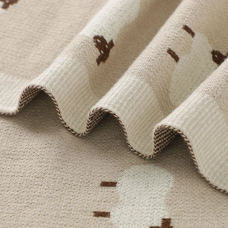Cotton Knit Baby Blanket, product view 12