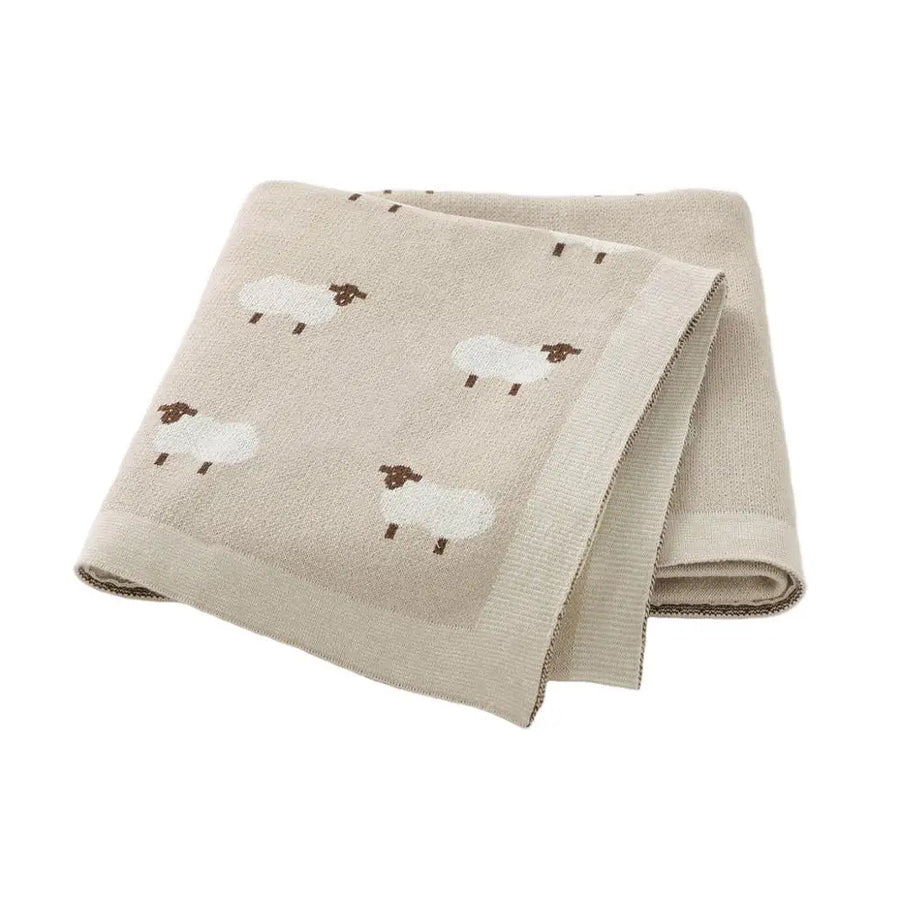 Cotton Knit Baby Blanket, product view