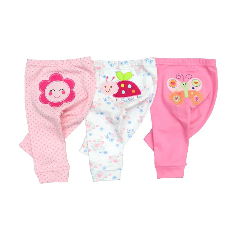 Cartoon Print Cotton Baby Pants