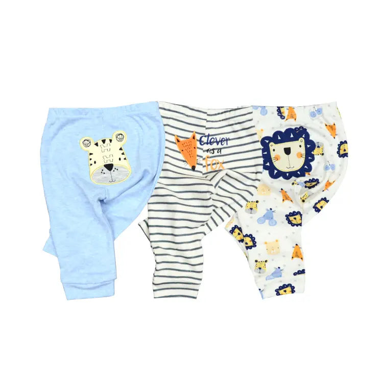 Cartoon Print Cotton Baby Pants