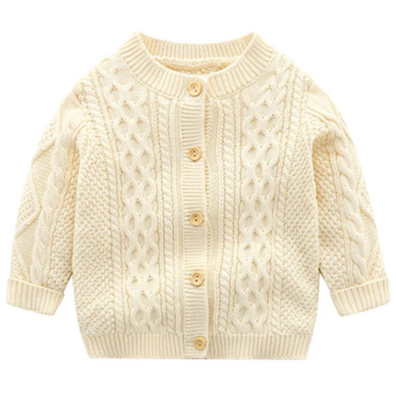 Kids Knitted Cardigan Jacket for Boys and Girls color options