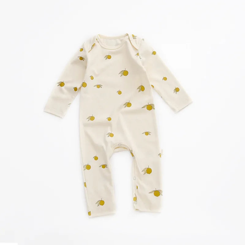 Spring Print Cotton Romper, product view 4