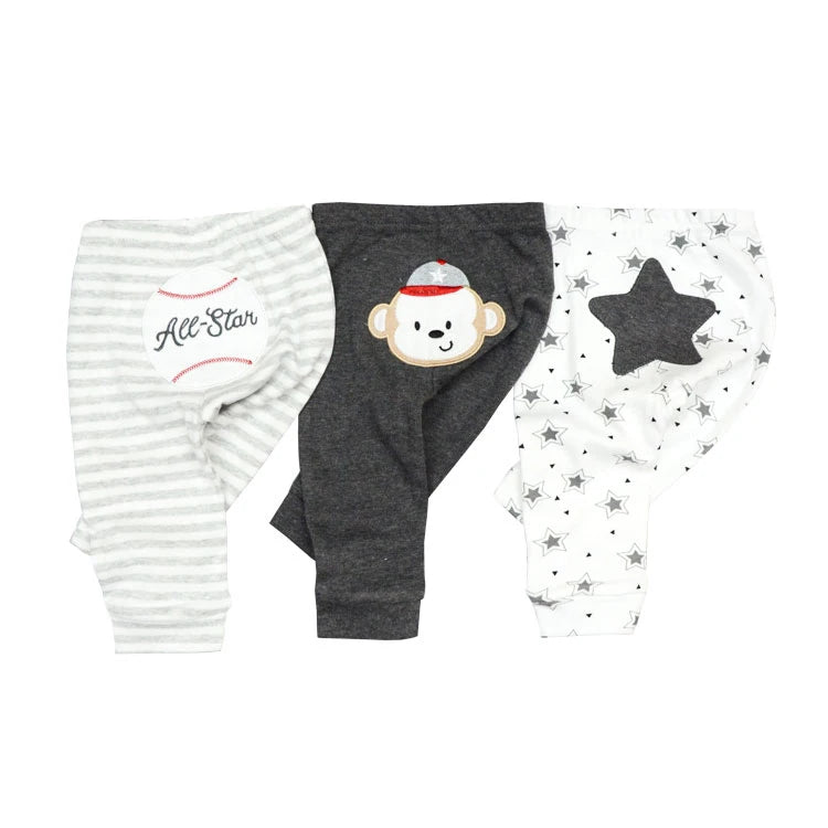 Cartoon Print Cotton Baby Pants