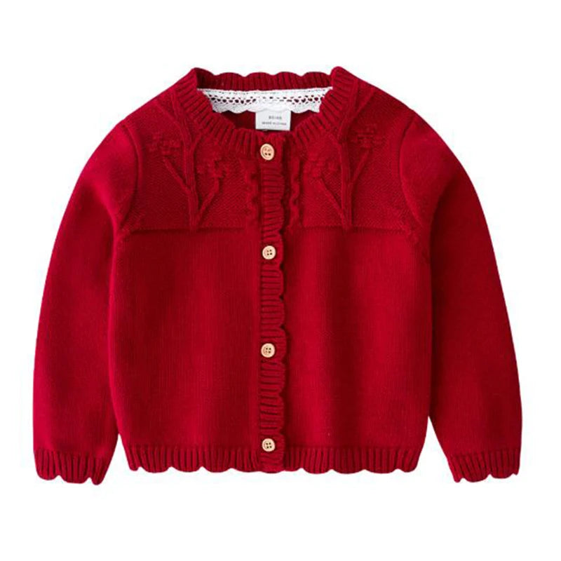 Kids Knitted Cardigan Jacket for Boys and Girls hood detail