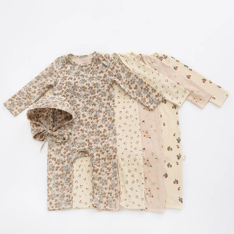 Spring Print Cotton Romper
