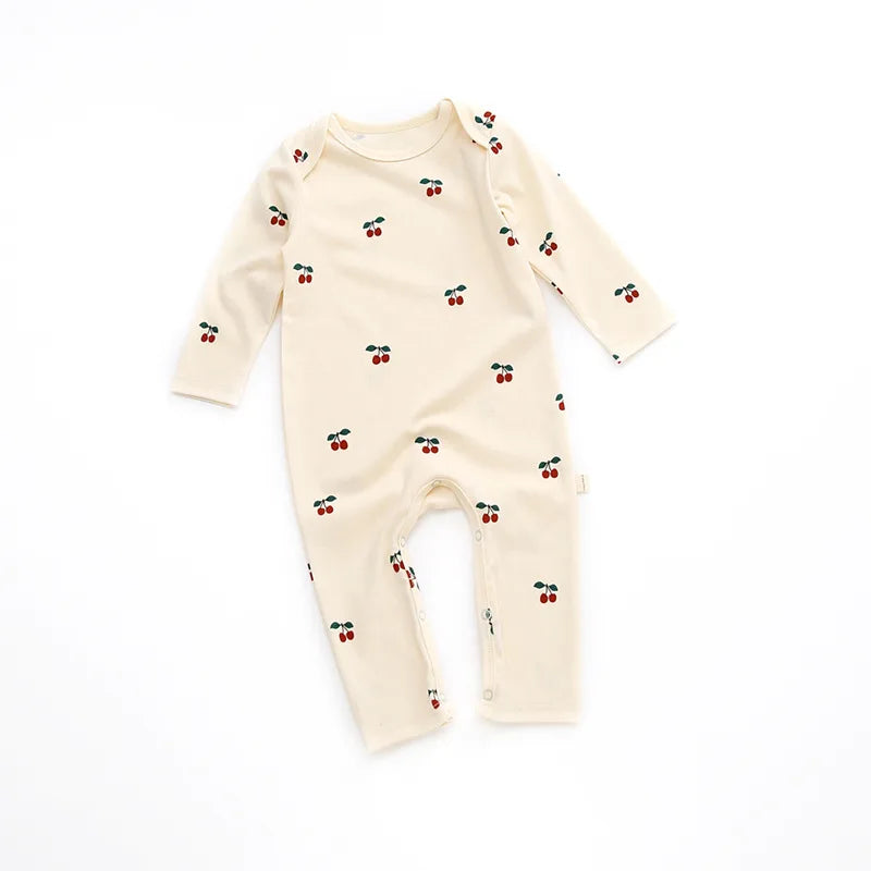 Spring Print Cotton Romper, product view 3