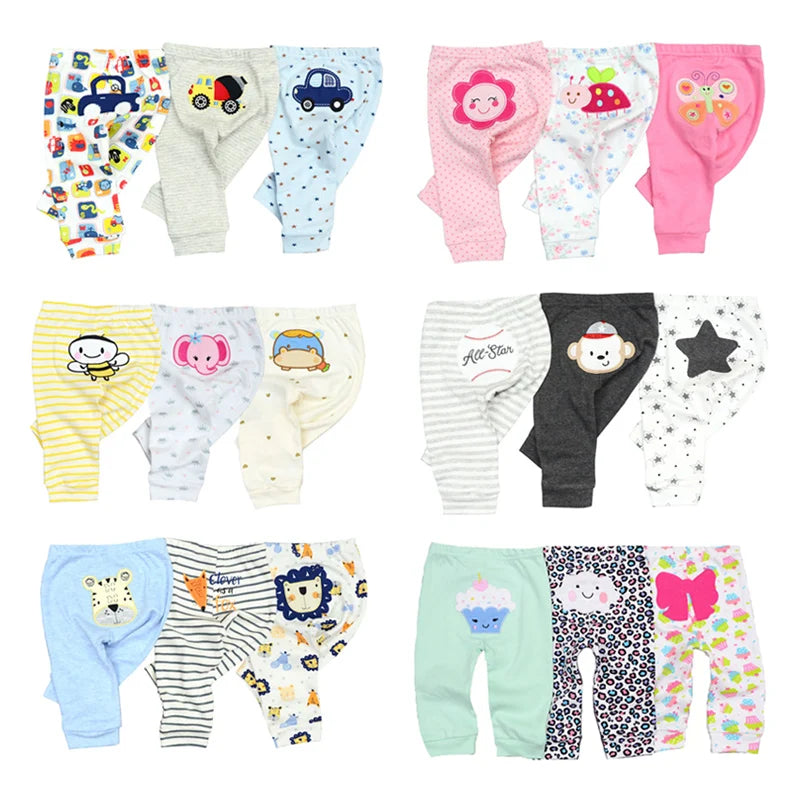 Cartoon Print Cotton Baby Pants