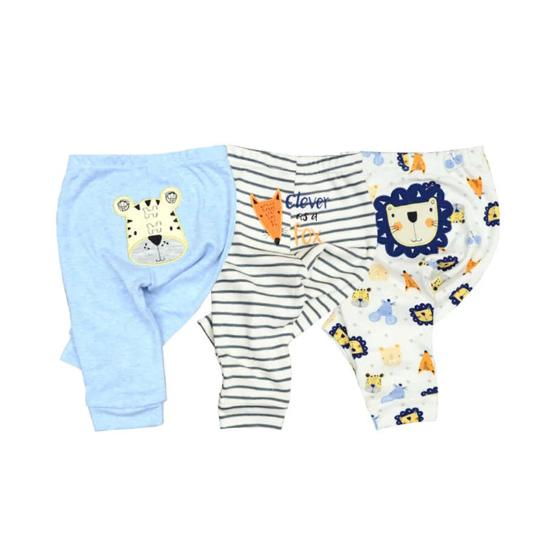 Cartoon Print Cotton Baby Pants