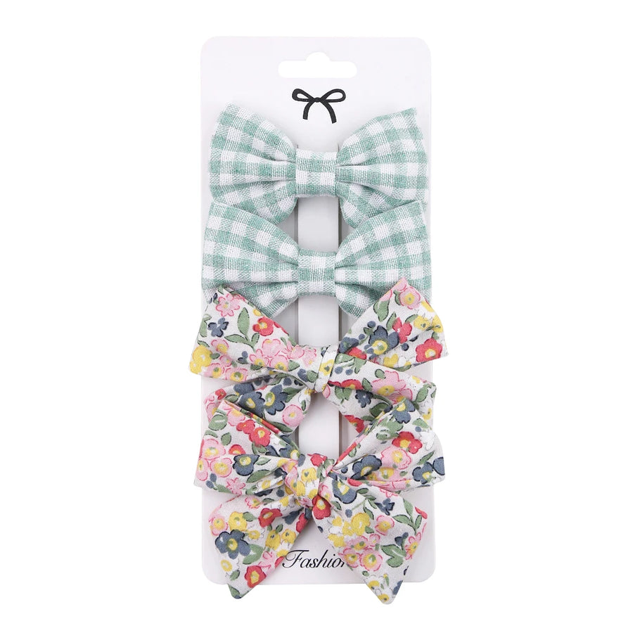 Leopard Dot Bowknot Hair Clip Set, product view 9