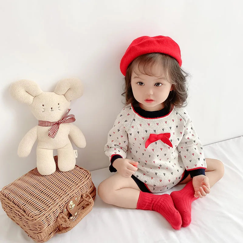 Cotton Knit Baby Beret, product view 4