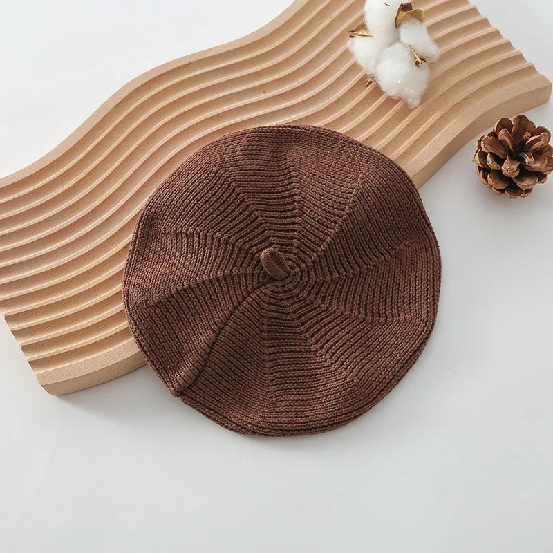 Cotton Knit Baby Beret, product view 9