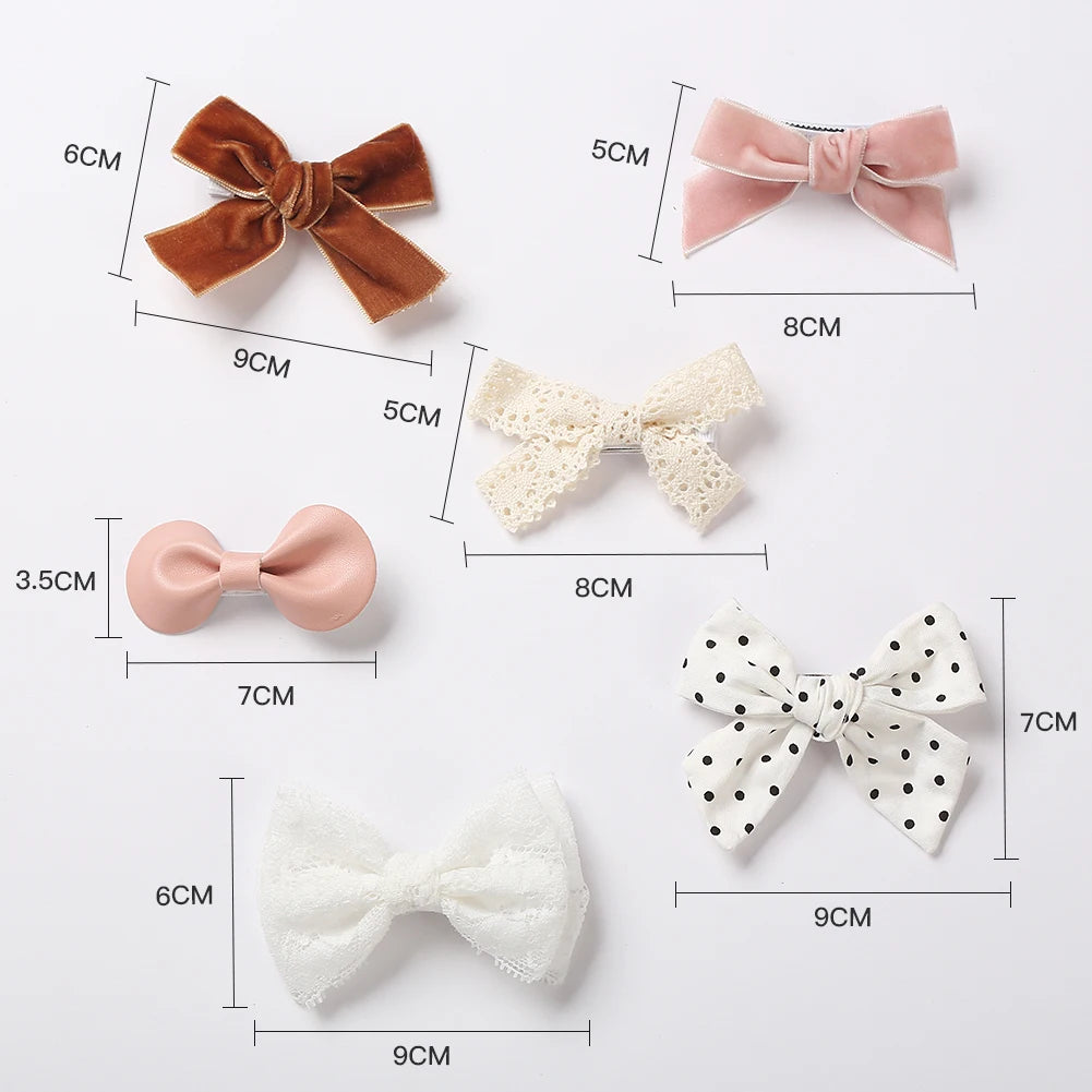Leopard Dot Bowknot Hair Clip Set
