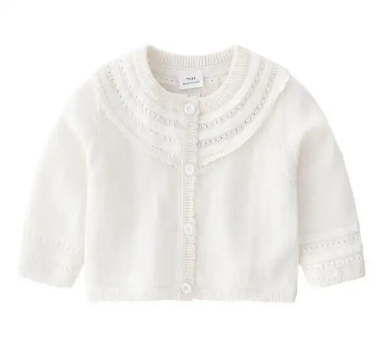 Kids Knitted Cardigan Jacket for Boys and Girls displayed on mannequin