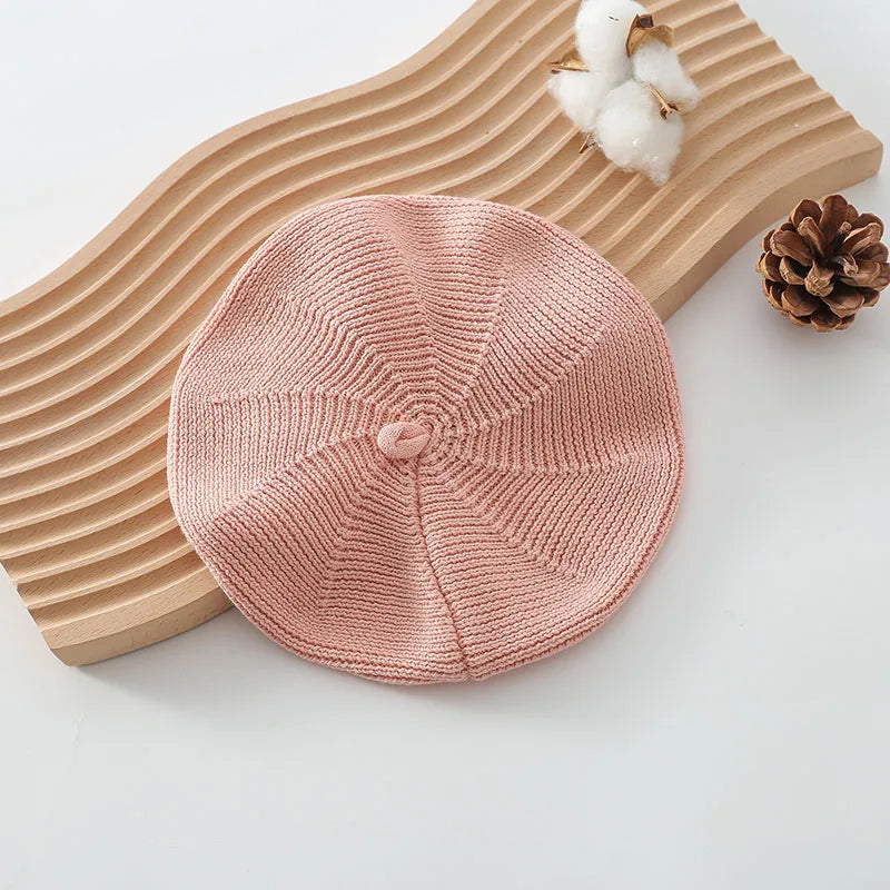 Cotton Knit Baby Beret, product view 7
