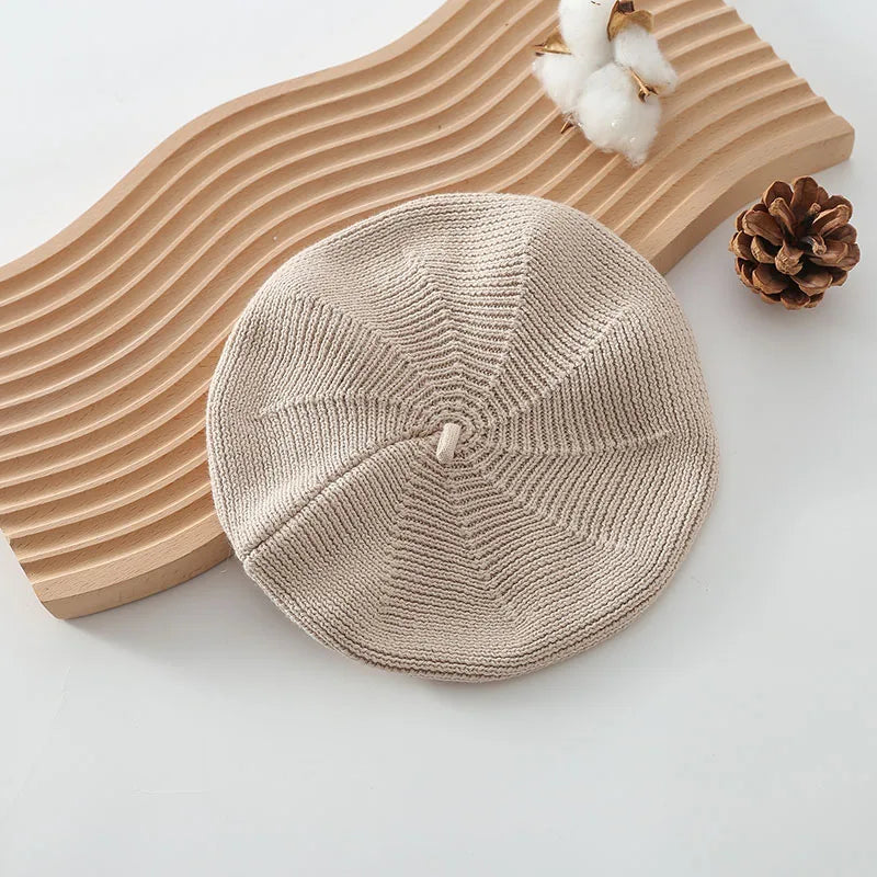 Cotton Knit Baby Beret, product view 8