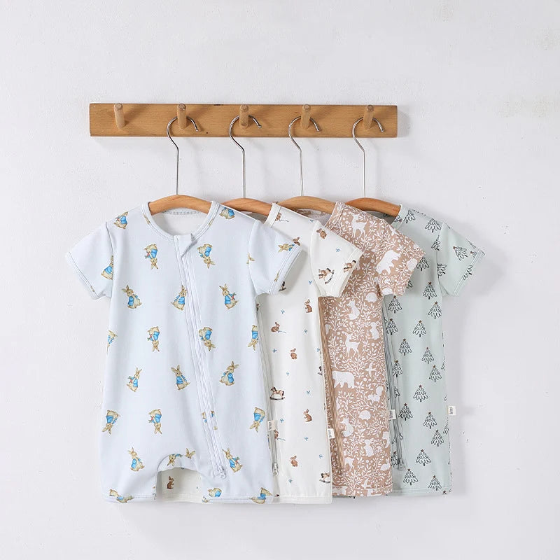 Animal Print Summer Romper for Baby