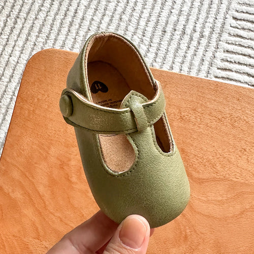Army Green Soft Sole Baby First Walkers