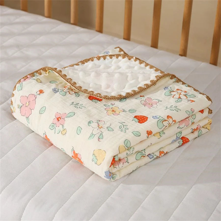 Double Dot Lined Baby Blanket, product view 10
