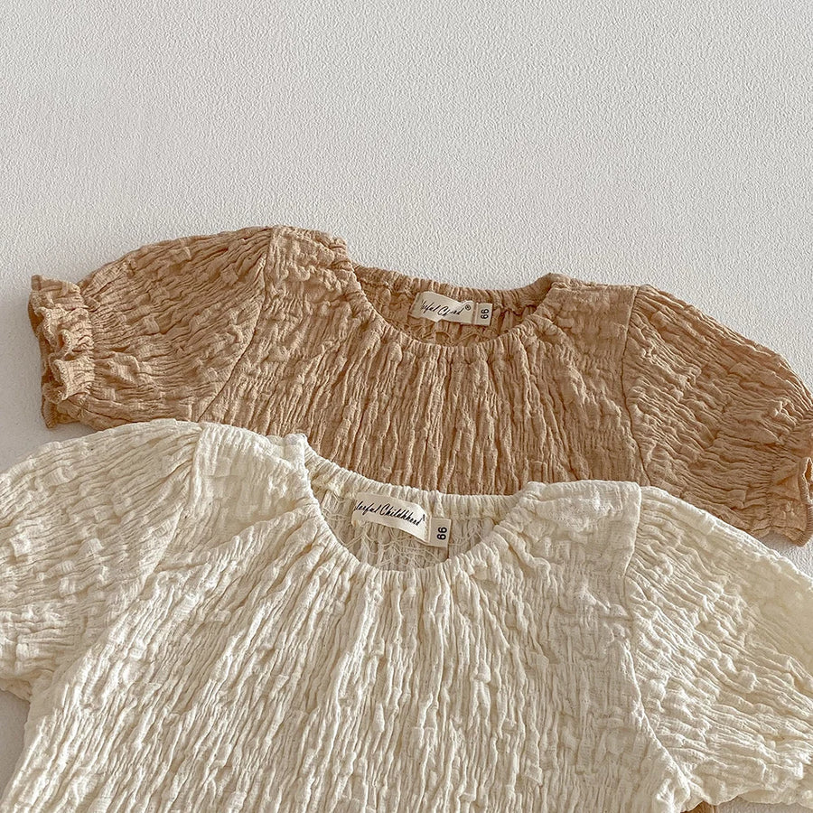 Wrinkle Puff Sleeve Bodysuit, product view 5