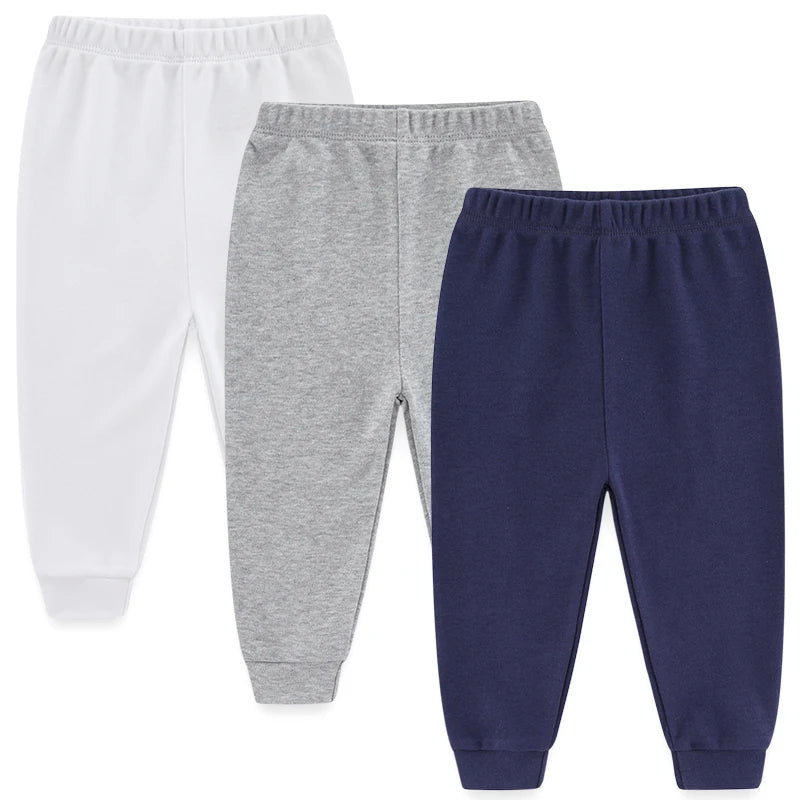 Solid Cotton Baby Pants Set, product view 9