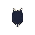 Navy One-Piece Swim Bodysuit for Kids