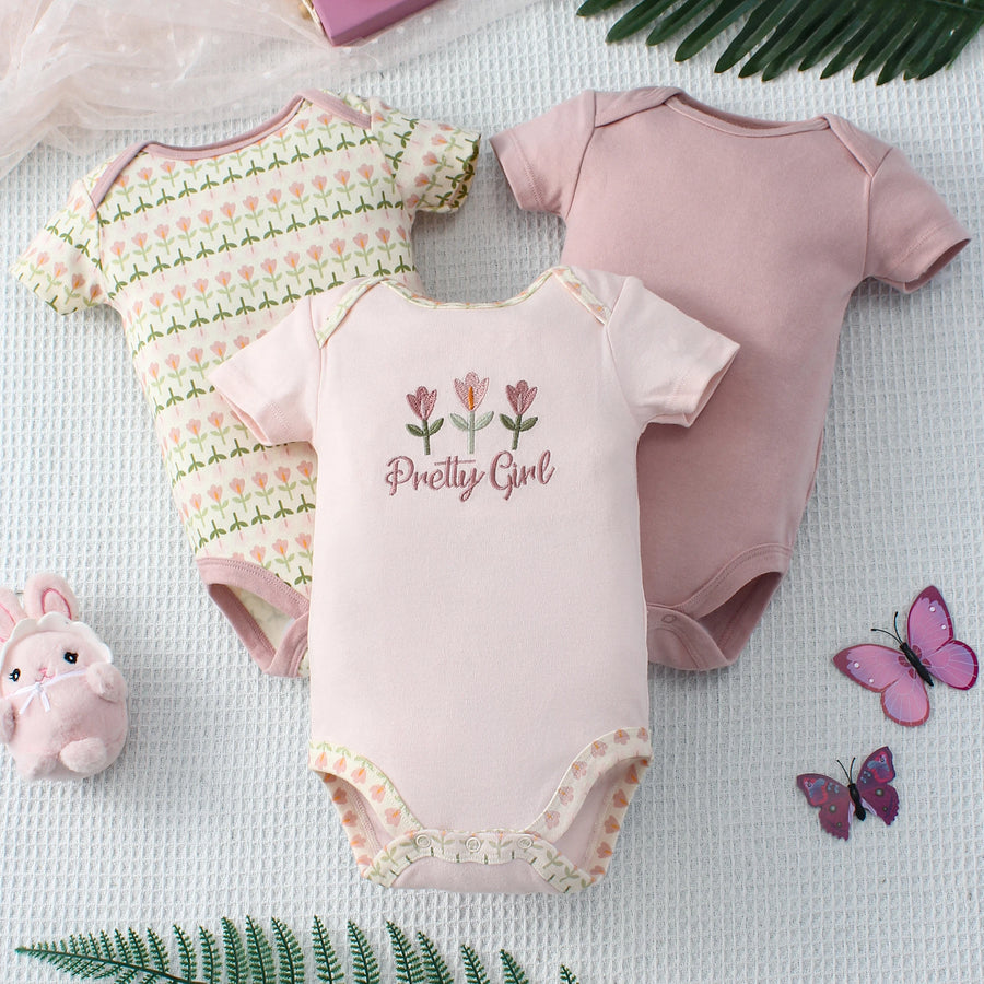 Girly Gentle Bodysuit Set (3-Pack), product view 13
