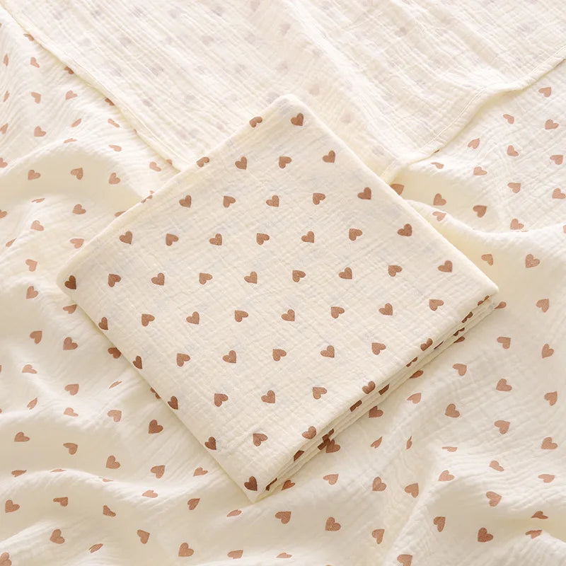 Love Muslin Baby Blanket - 2-Layer Cotton Swaddle, product view