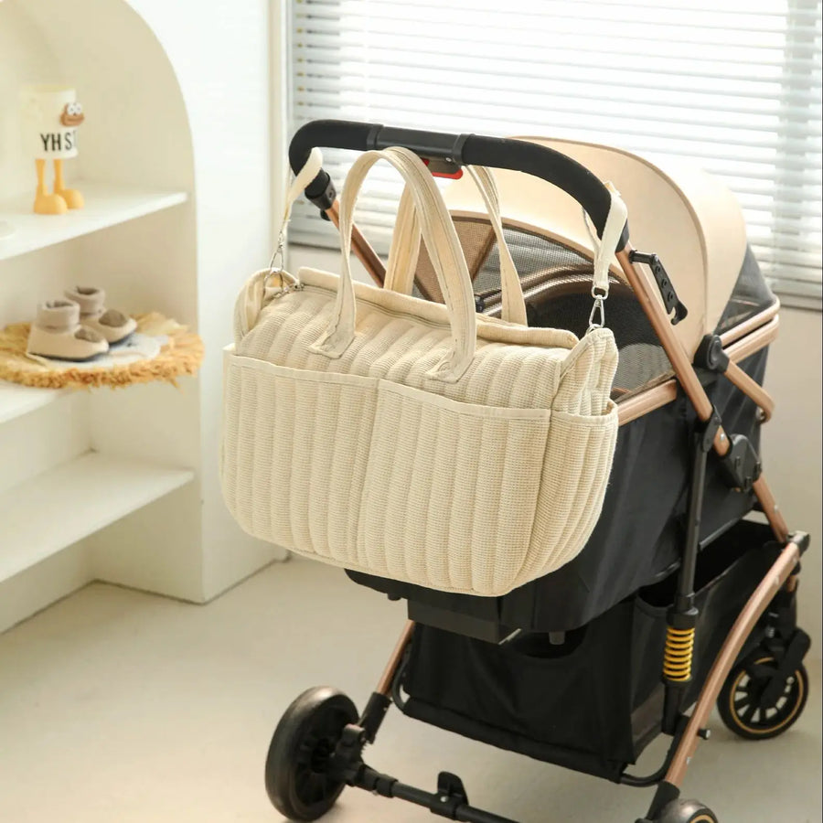 Waterproof Multi-Functional Diaper Bag with adjustable straps
