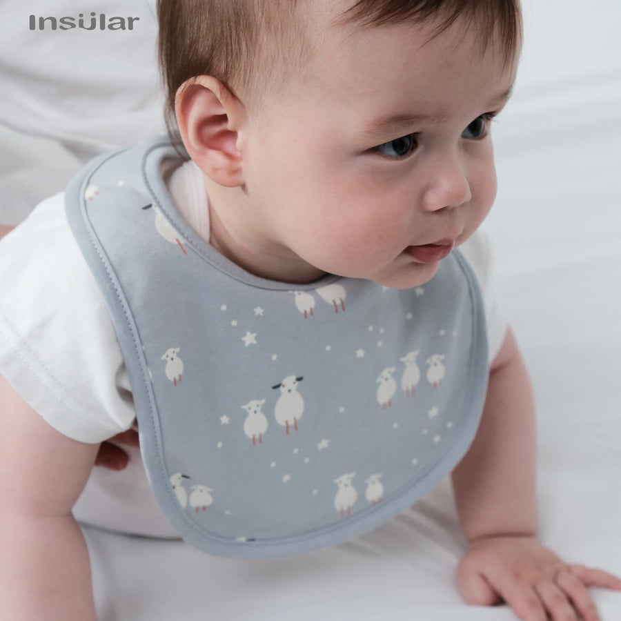 Everyday Cotton Bib Set – 3 Pack - Bloom, product view 5
