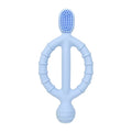 Baby chewing on Silicone Teething Ring