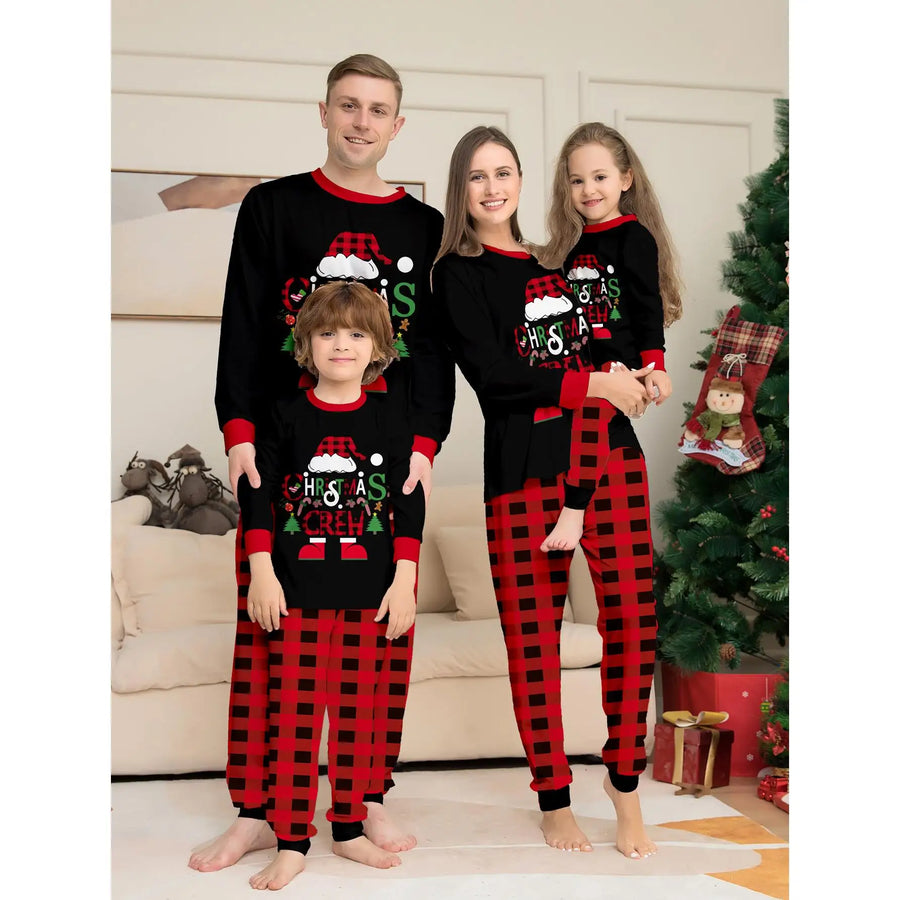 Christmas Crew & Buffalo Plaid Family Pajamas