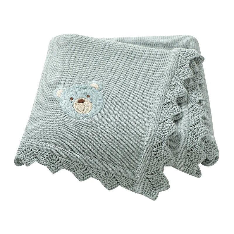Knitted Bear Cartoon Baby Blanket, product view 12