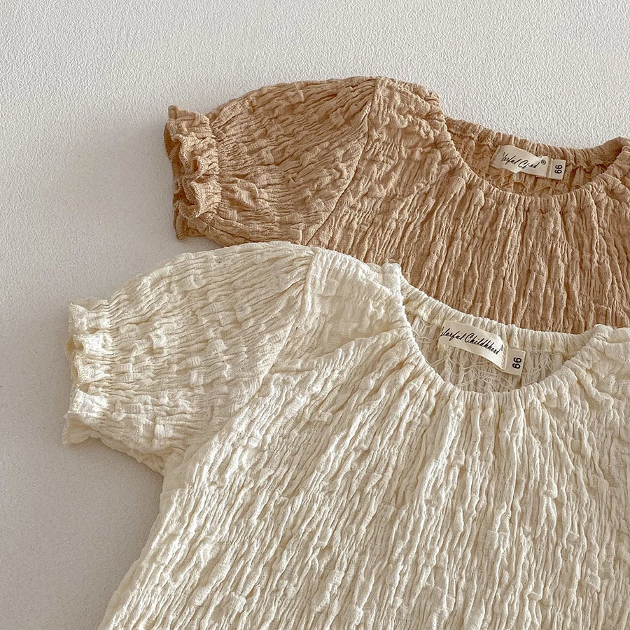 Wrinkle Puff Sleeve Bodysuit, product view 2