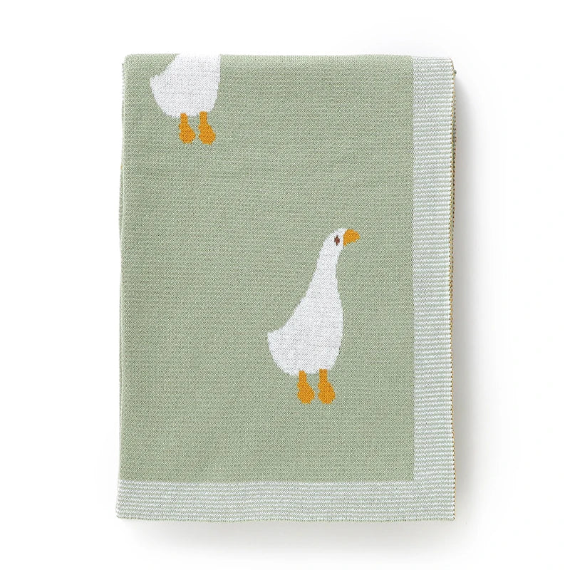 Cartoon Plaid Baby Blanket