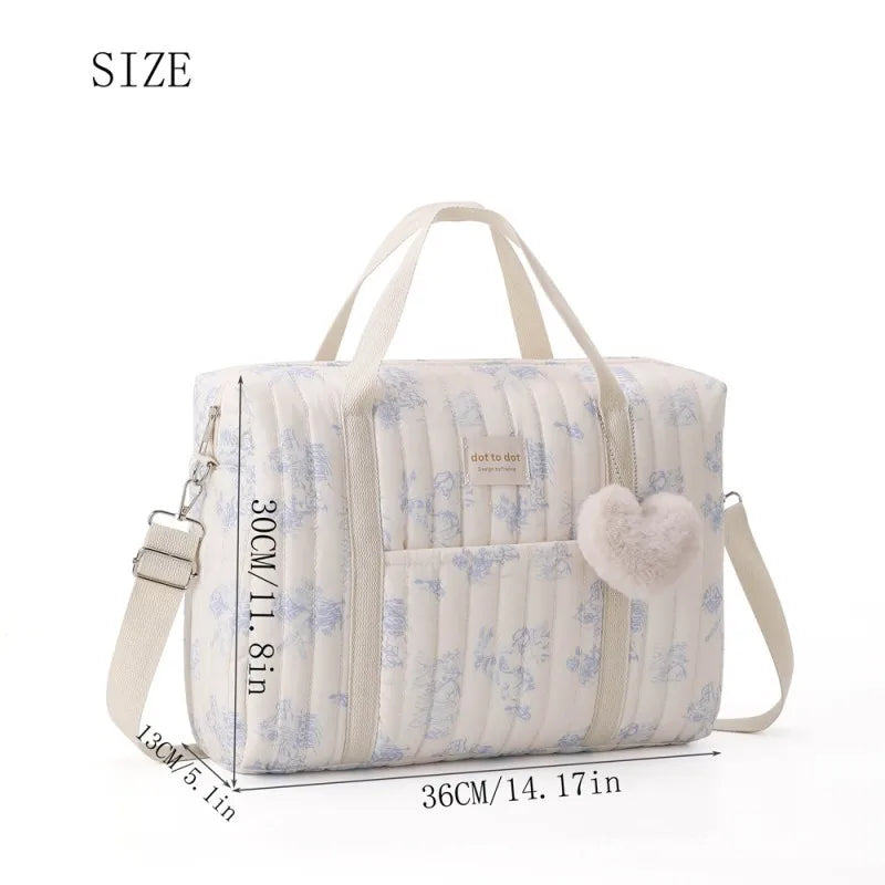 Floral Print Mommy Tote Bag, product view 3