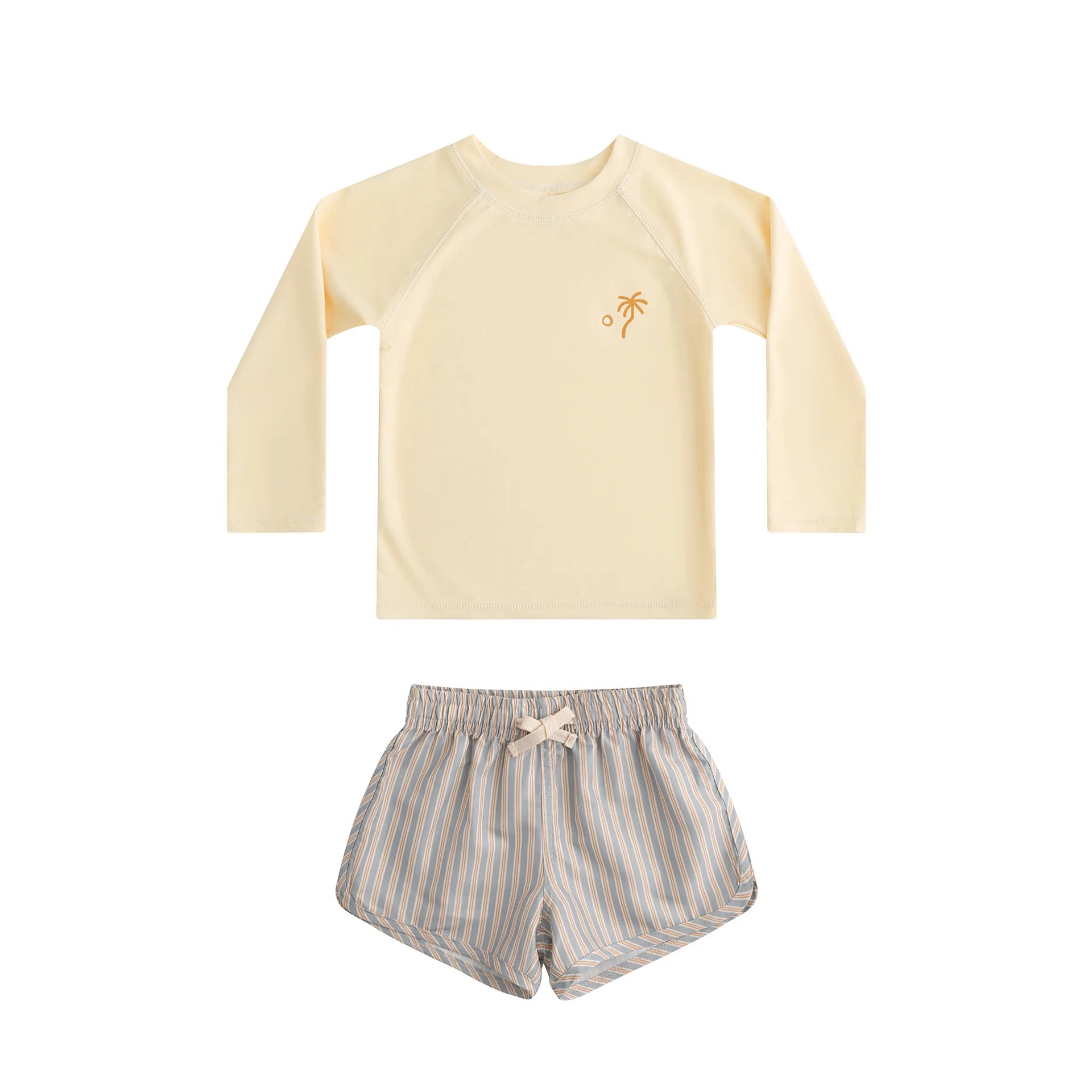 Printed Long Sleeve Swimwear Set for Toddlers