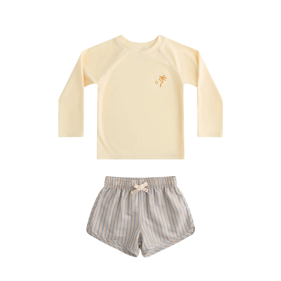 Printed Long Sleeve Swimwear Set for Toddlers
