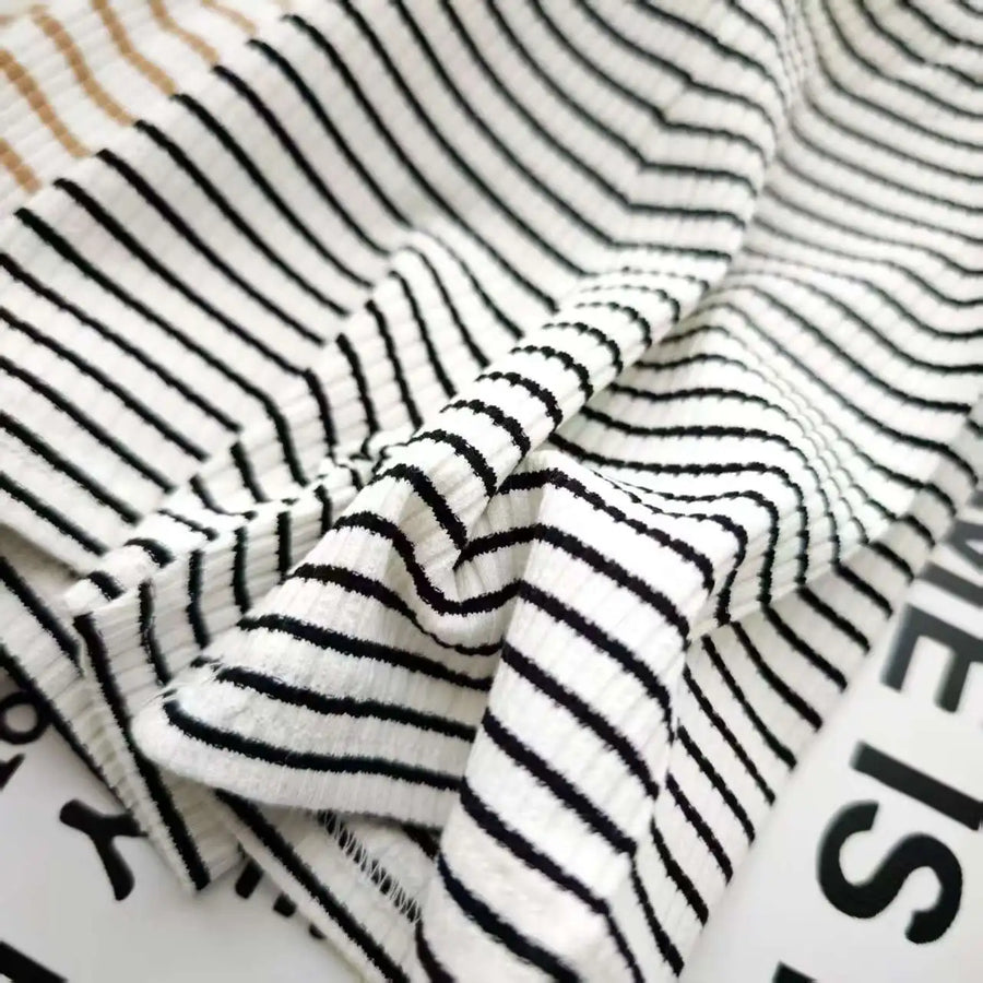 Striped Ribbed Shorts, product view 6