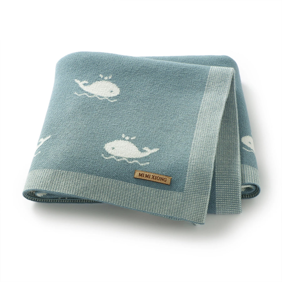 Little Whale Knit Blanket, product view 10