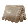 Knitted Bear Cartoon Baby Blanket