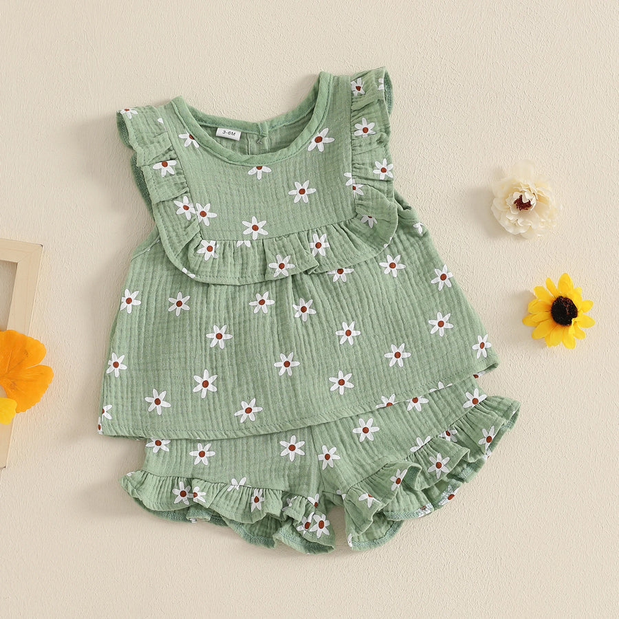 Prairie Floral Tank & Shorts Set – detail 3