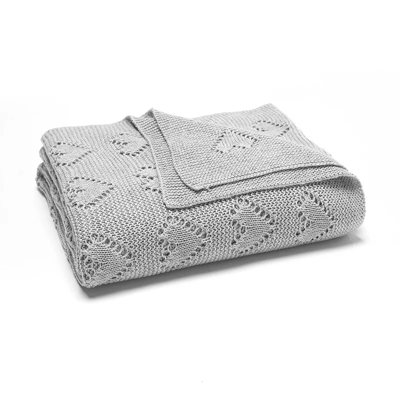 Knitted Cotton Baby Blanket