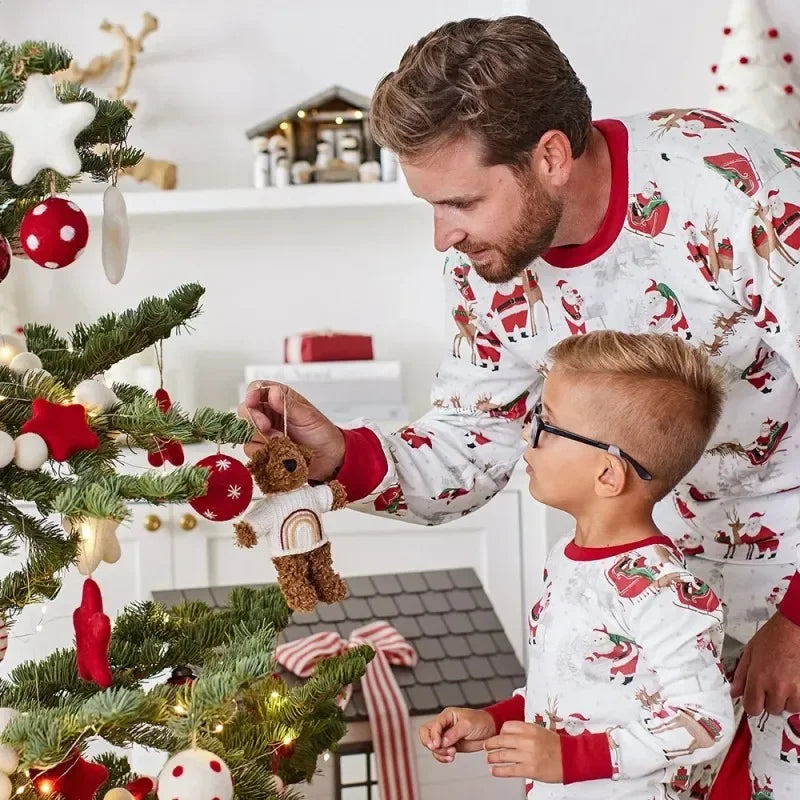 Santa at Home Family Pajamas