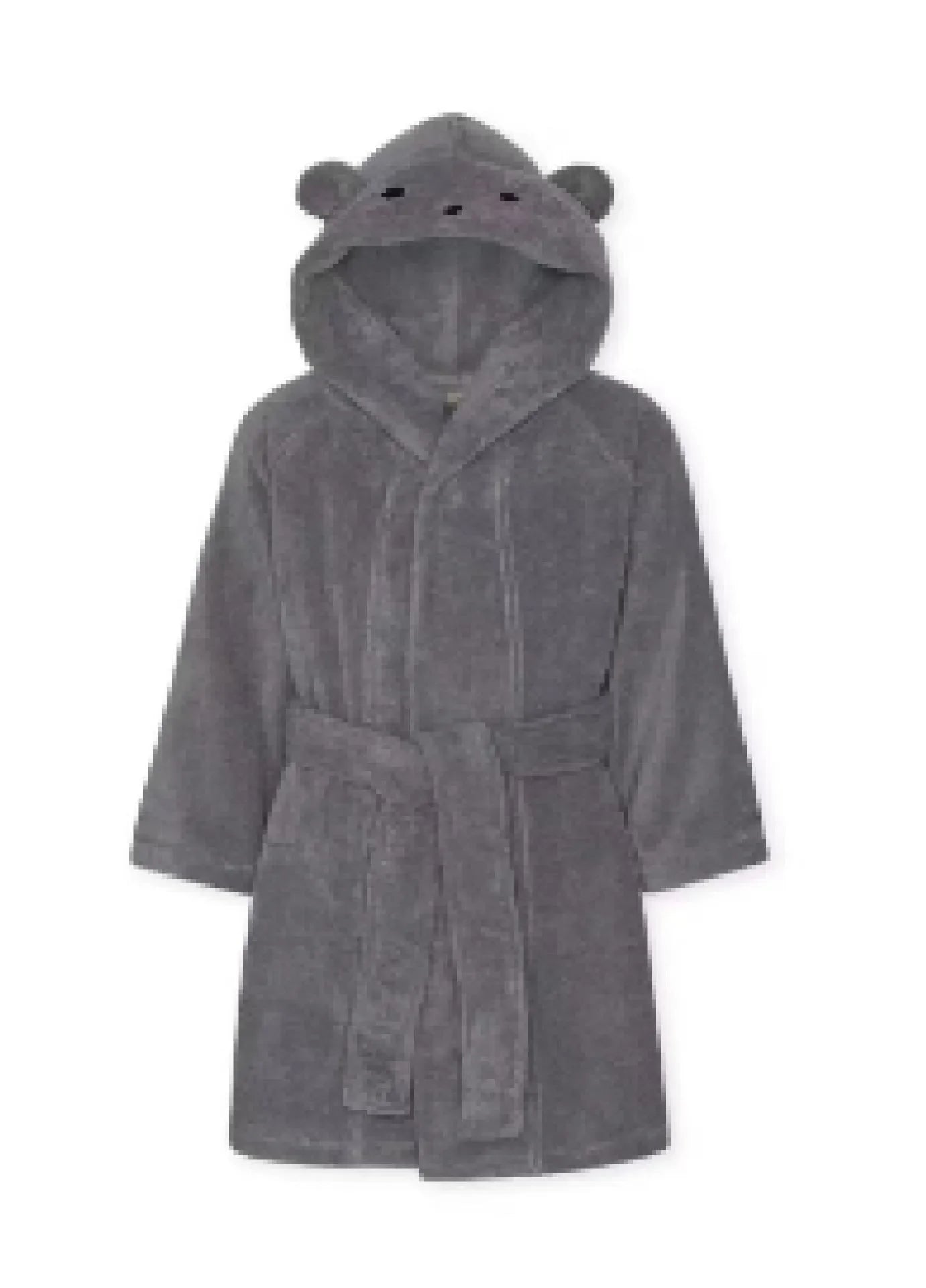 Embroidered Cotton Hooded Bathrobe Set