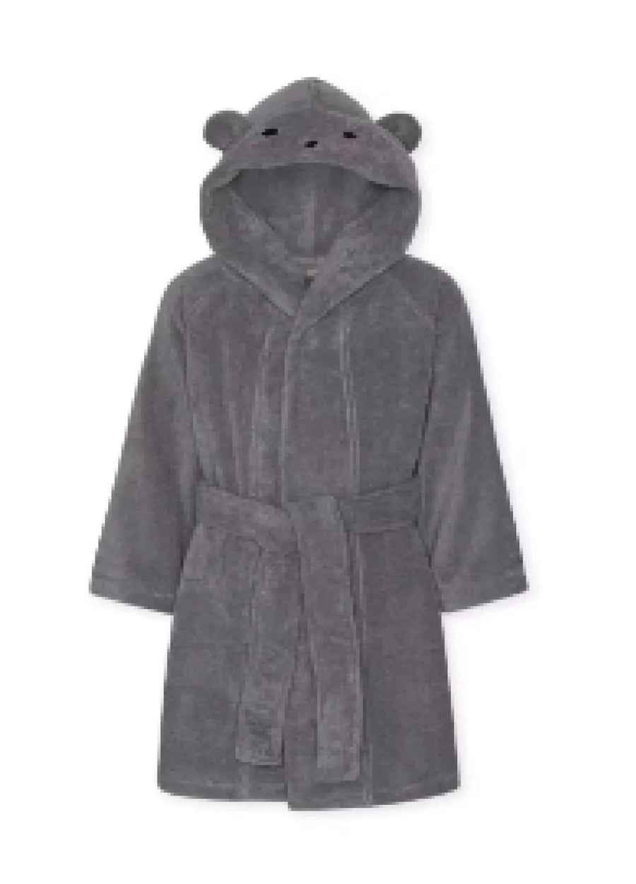 Embroidered Cotton Hooded Bathrobe Set, product view 20