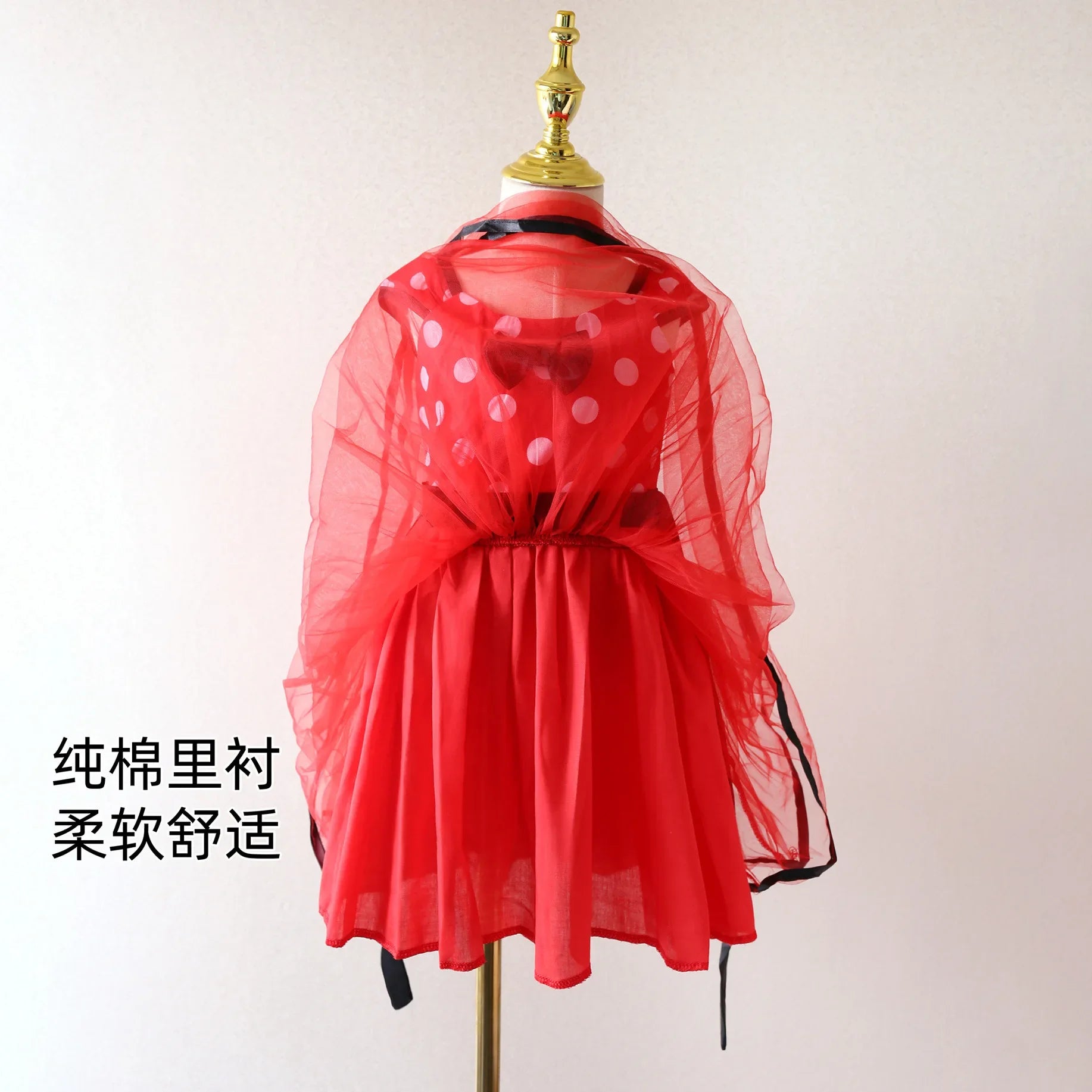 Chérie Lucienne Polka Dot Bow Costume Set