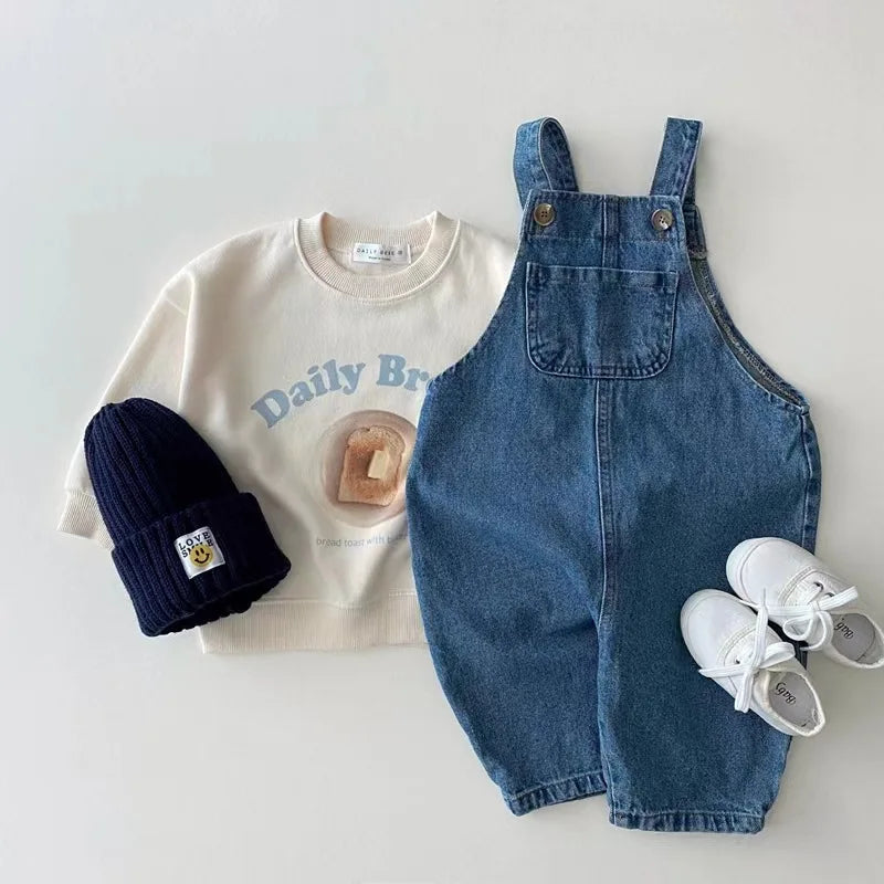 Soft Corduroy Baby Overall - Jeans, product view 2