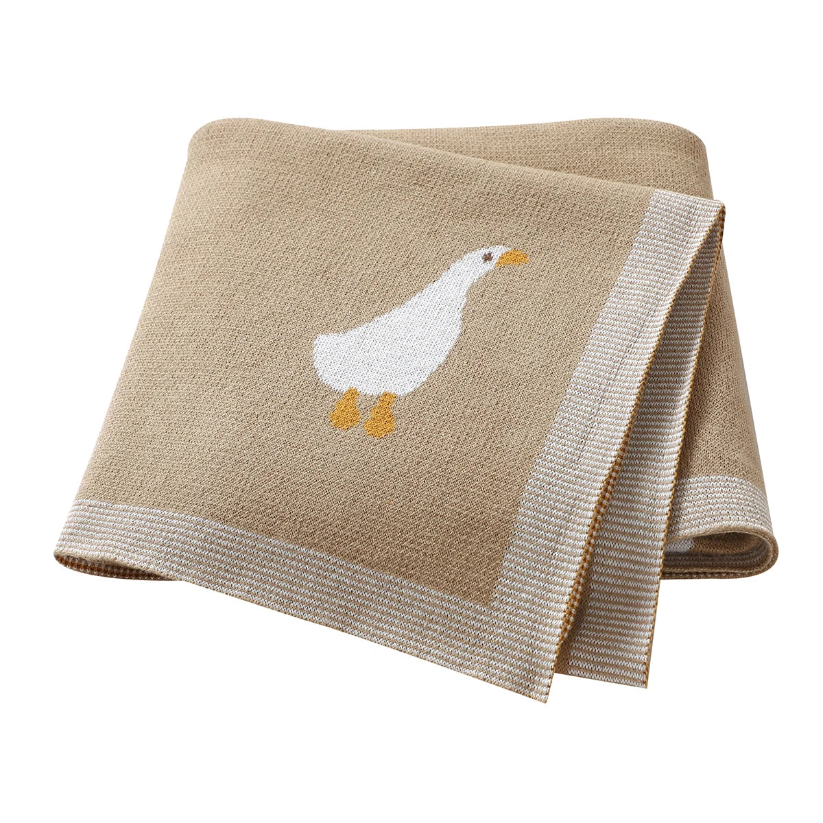 Allover Goose Knit Baby Blanket - 90 x 70 cm