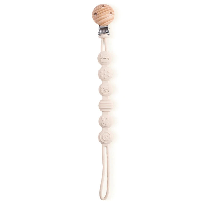 Beech Wood Pacifier Clip, product view 8